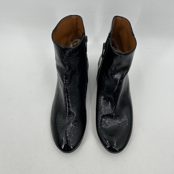 AQUATALIA Women's Black Ulysses Patent Leather Fall Ankle Booties Shoes Size 8.5 - Picture 4 of 10